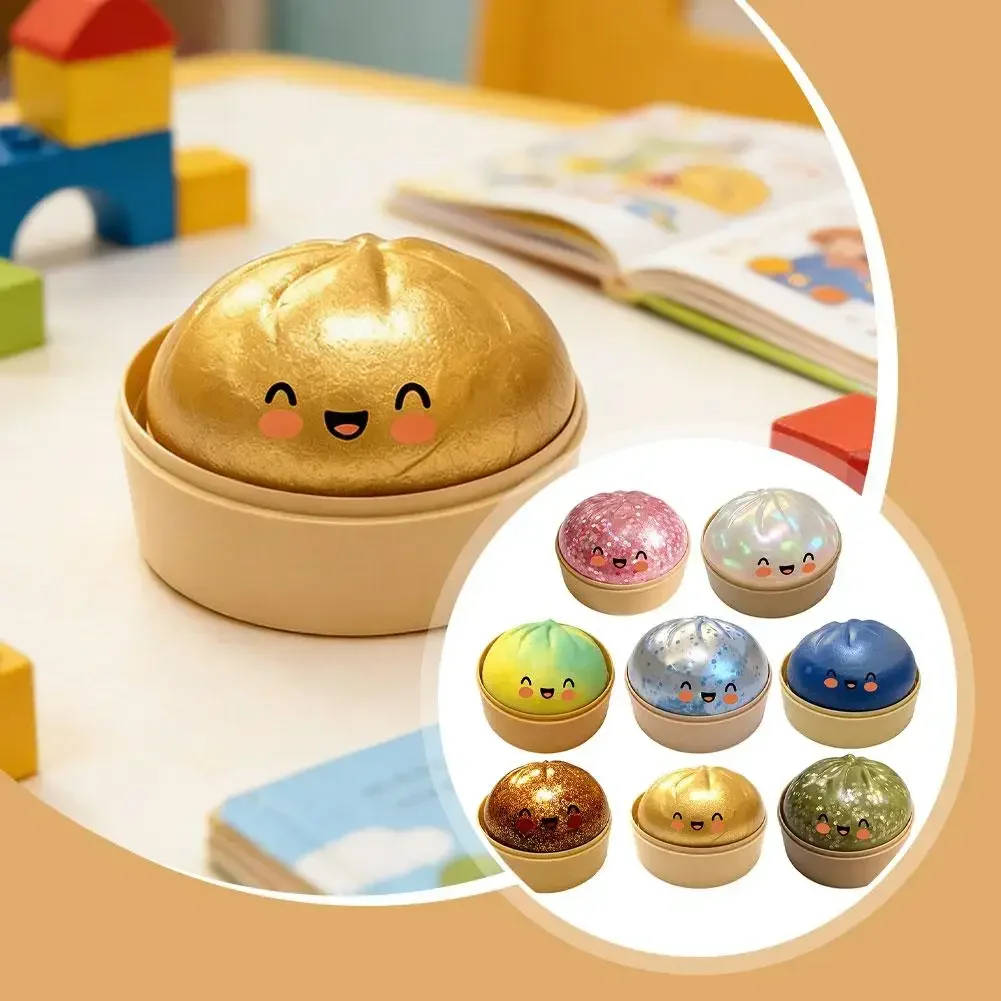 Bao Steamer Bamboo - Metallic Glitter Bao Bun Slow Rebound