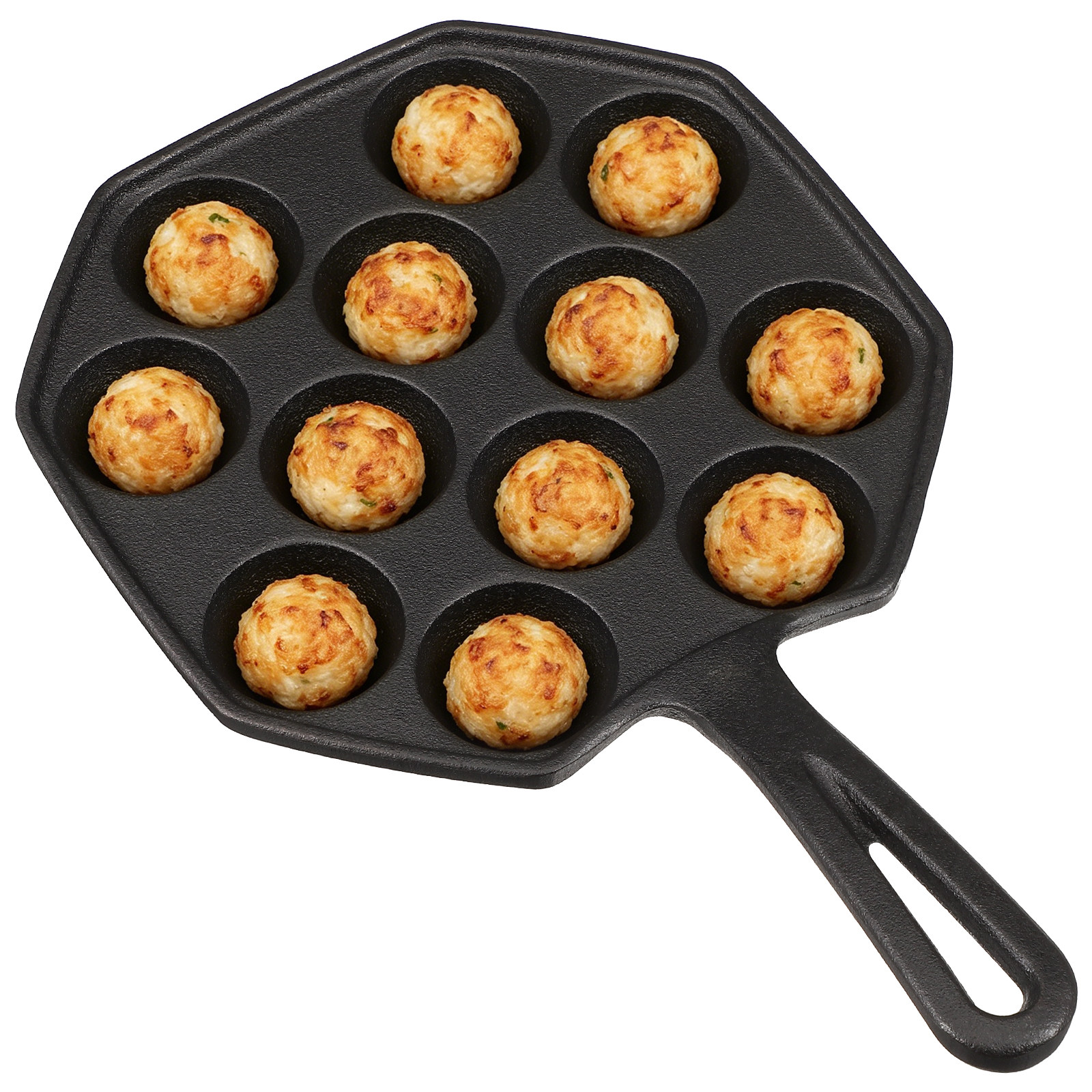 Takoyaki Pan Cast Iron 12 Mold - đánh giá và giá Takoyaki Grill Plate