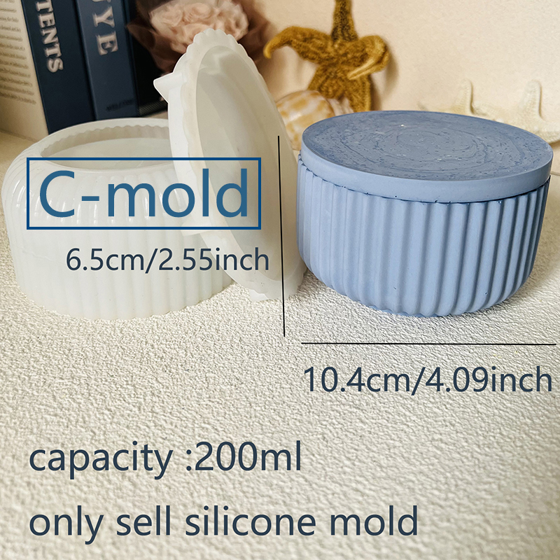 Cement Candle Jar Silicone Mol - đánh giá và giá Potsticker Mold