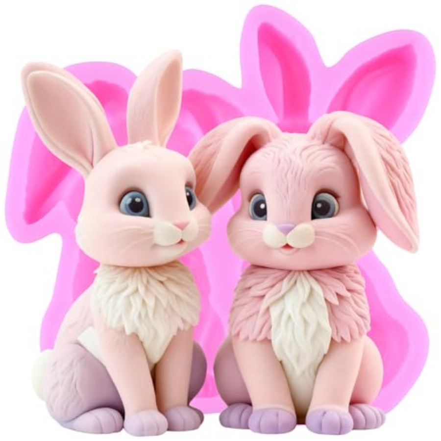 Rabbit Fondant Mold Easter Bun - đánh giá và giá Bunny Cake Mold