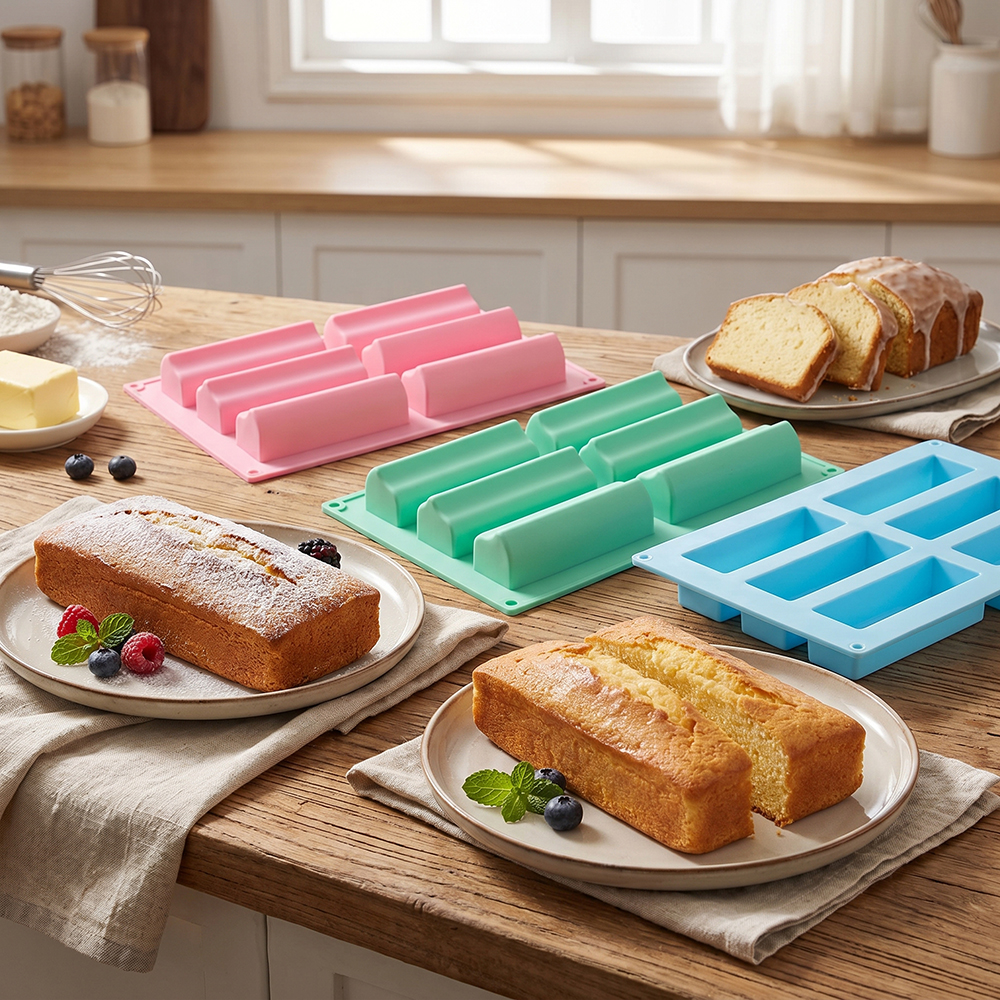 6-cavity groove tube cake tray - đánh giá và giá Donut Mold Silicone