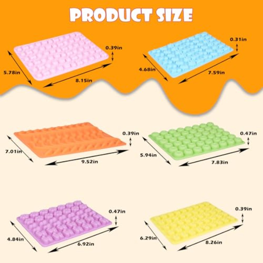 Gummy Bear Molds Silicone 37PC - đánh giá và giá Donut Mold Silicone