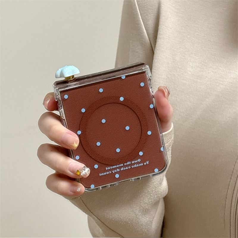 Cute Polka Dot Magnetic Phone  - đánh giá và giá Taco Stand Holder
