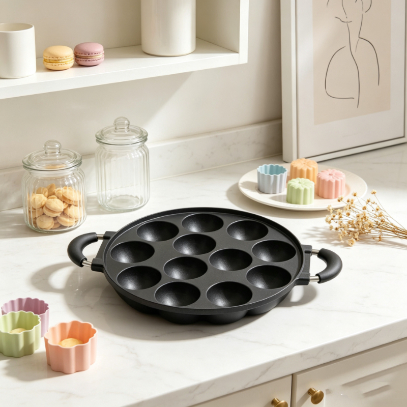 7/12 Mold Aebleskiver Pan, Non - đánh giá và giá Danish Pancake Pan