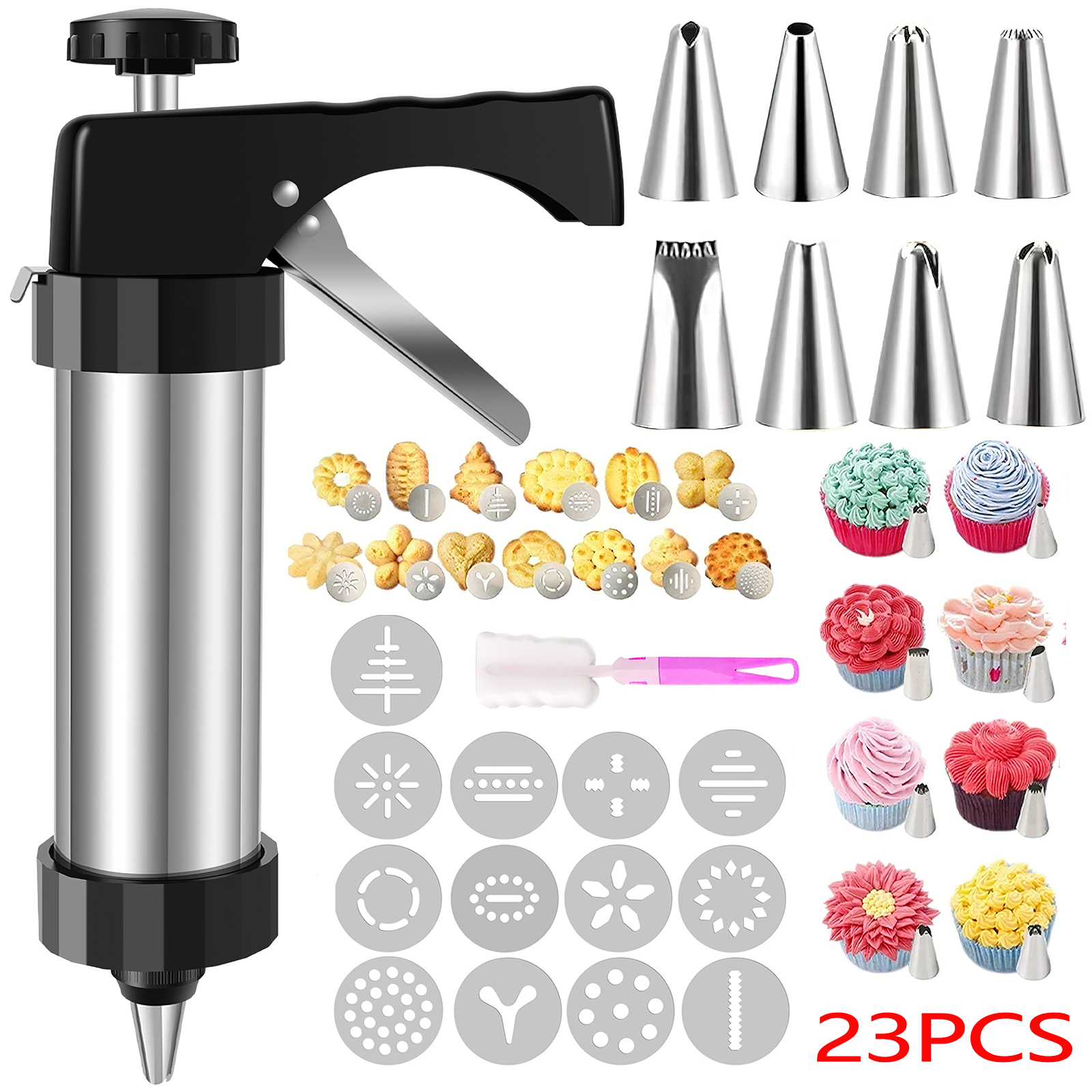 GMOX Cookie Press Gun and Tips - đánh giá và giá Churros Maker Gun