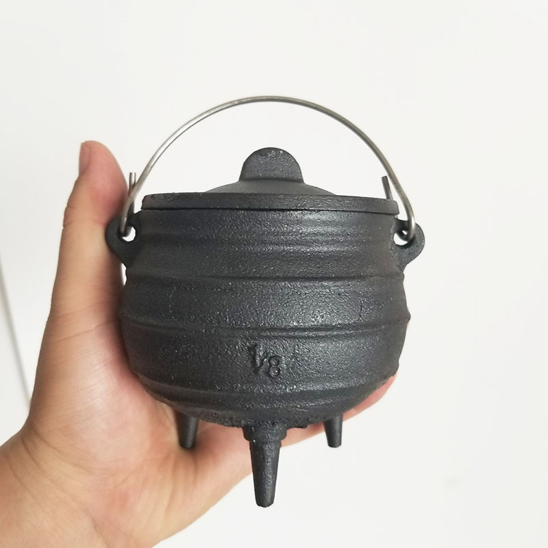 Medium 1/8# Cast Iron Cauldron - đánh giá và giá Cast Iron Corn
