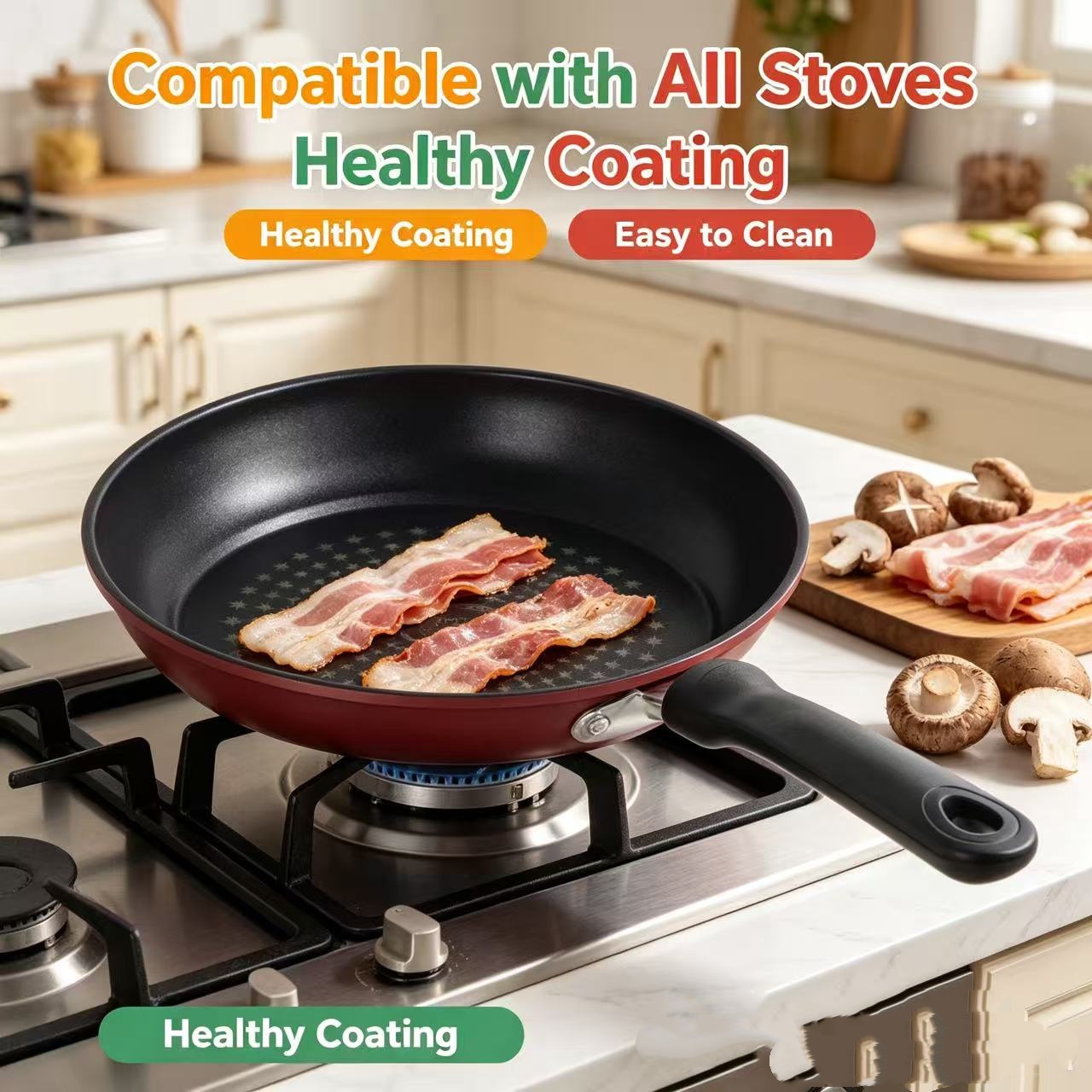 Premium Granite Non Stick Fryi - đánh giá và giá Cast Iron Corn