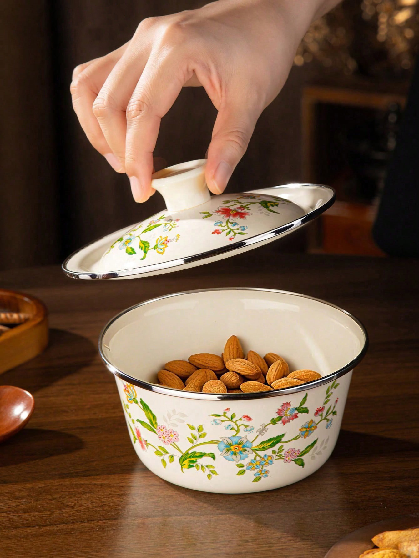 1pc Enamel-patterned rice bowl - đánh giá và giá Dim Sum Basket