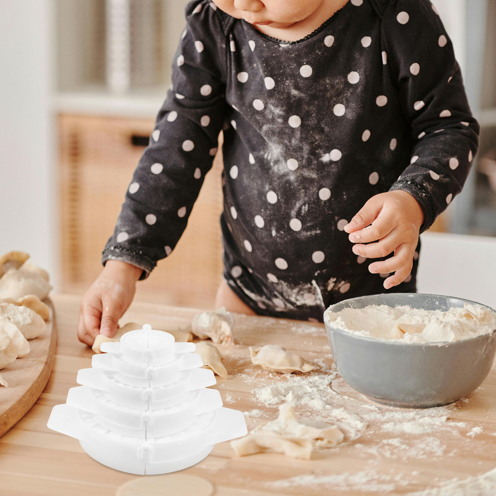 5Pcs Dumpling Maker Molds Plas - đánh giá và giá Dumpling Press Set