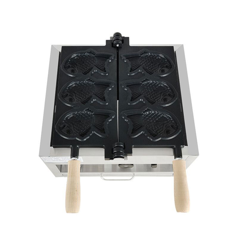 Commercial Electric 3pcs Fish  - đánh giá và giá Waffle Cone Maker
