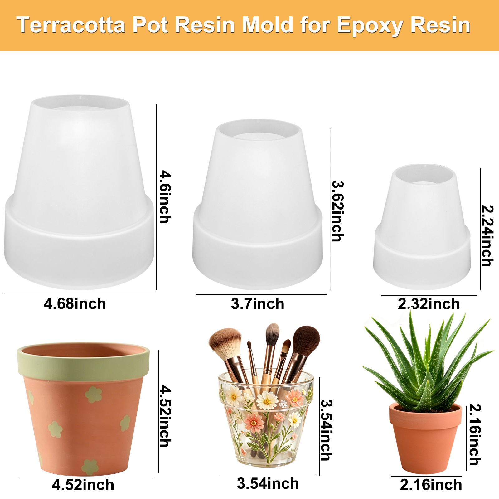 Flower Pot Silicone Molds, 3Pc - đánh giá và giá Potsticker Mold