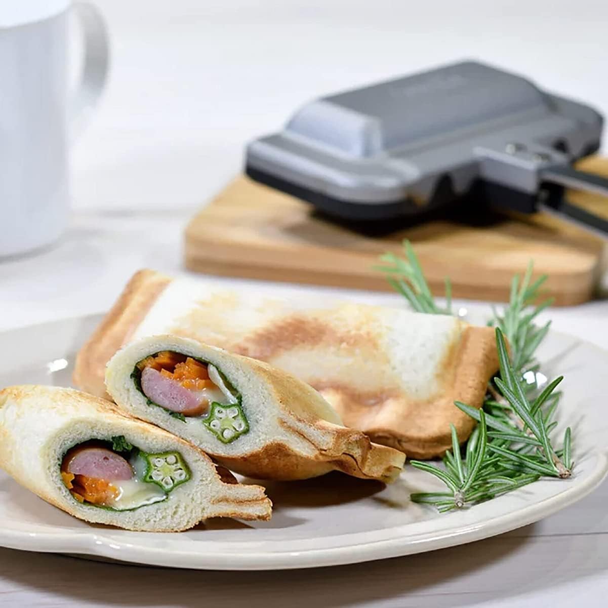 Breakfast Sandwich Maker, 4w1h - đánh giá và giá Hot Dog Press