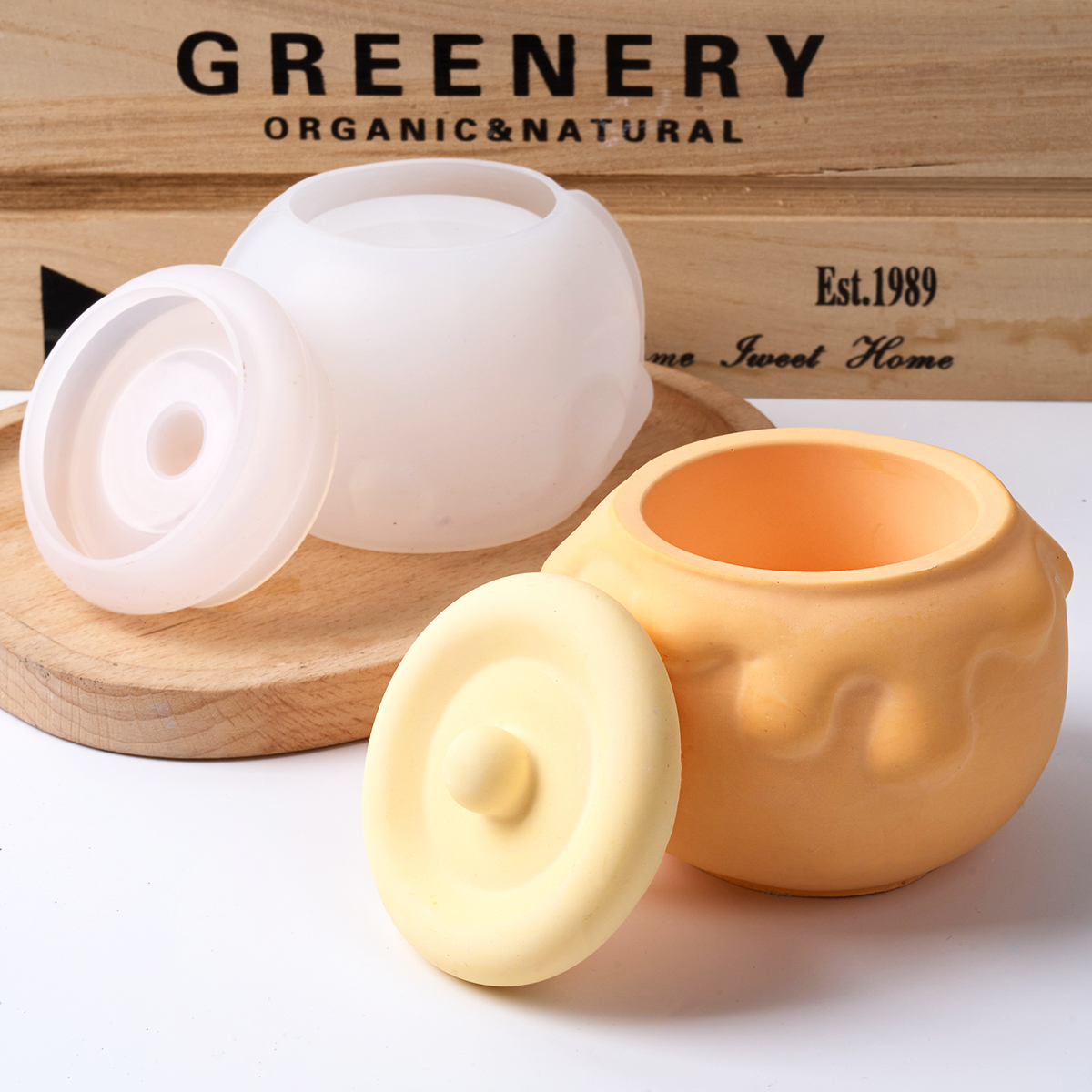 3D Honey Candle Jar Silicone M - đánh giá và giá Potsticker Mold