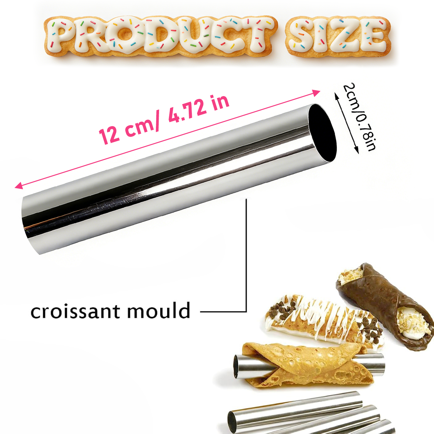 Cannoli Tubes Set, 10/20Pcs Fo - đánh giá và giá Danish Pancake Pan