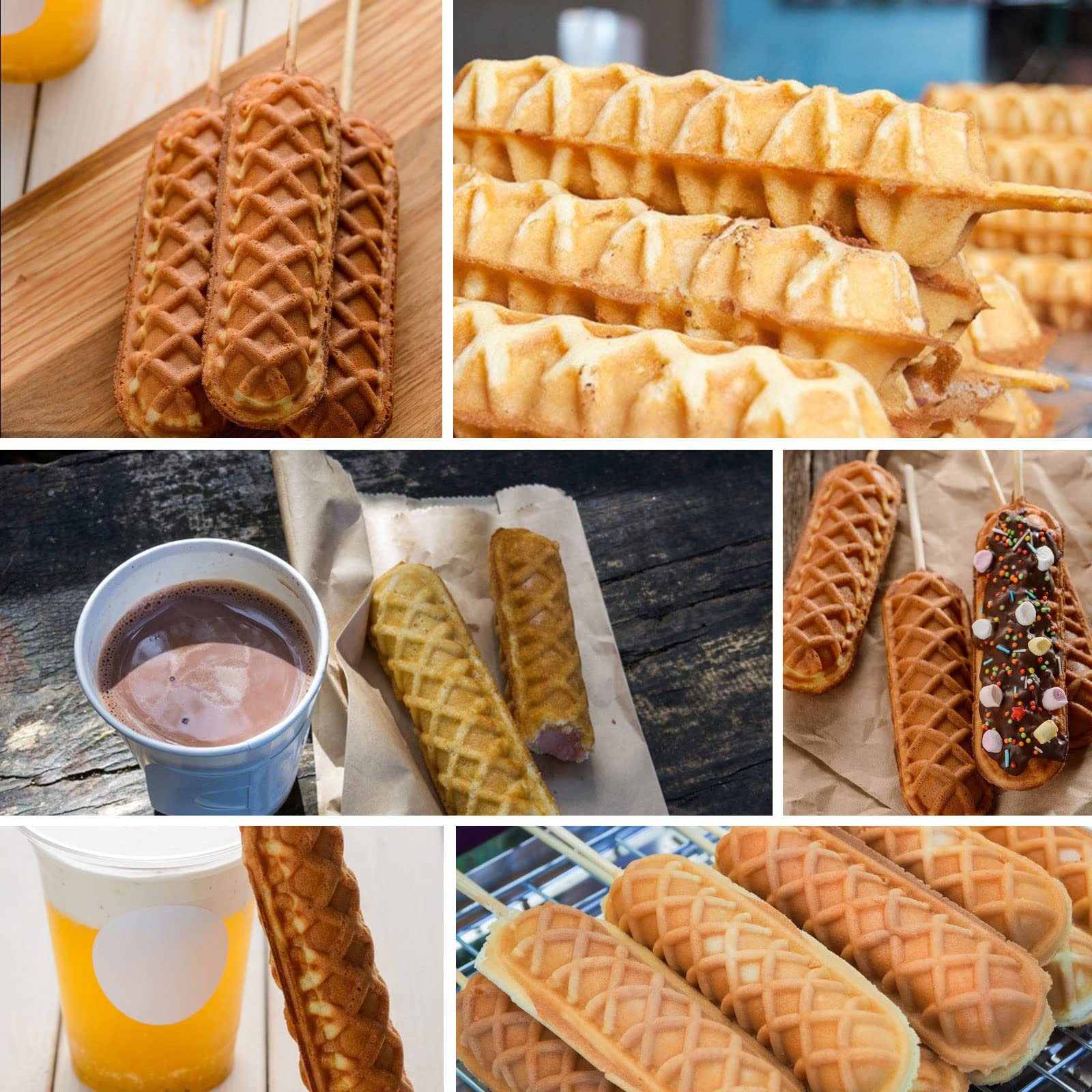 6-Piece Non-stick Waffle Bar M - đánh giá và giá Corn Dog Stick