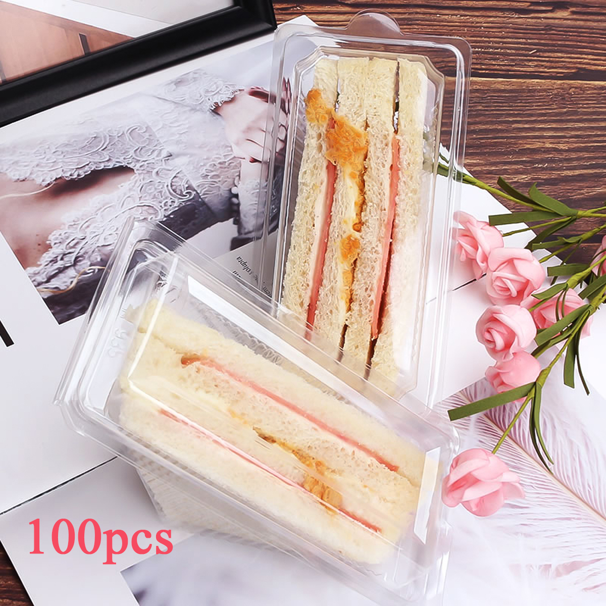 100pcs Sandwich Box Portable D - đánh giá và giá Spring Roll Wrapper