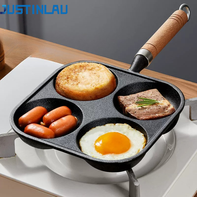 JUSTINLAU 2/4-Hole Omelette Po - đánh giá và giá Cast Iron Corn