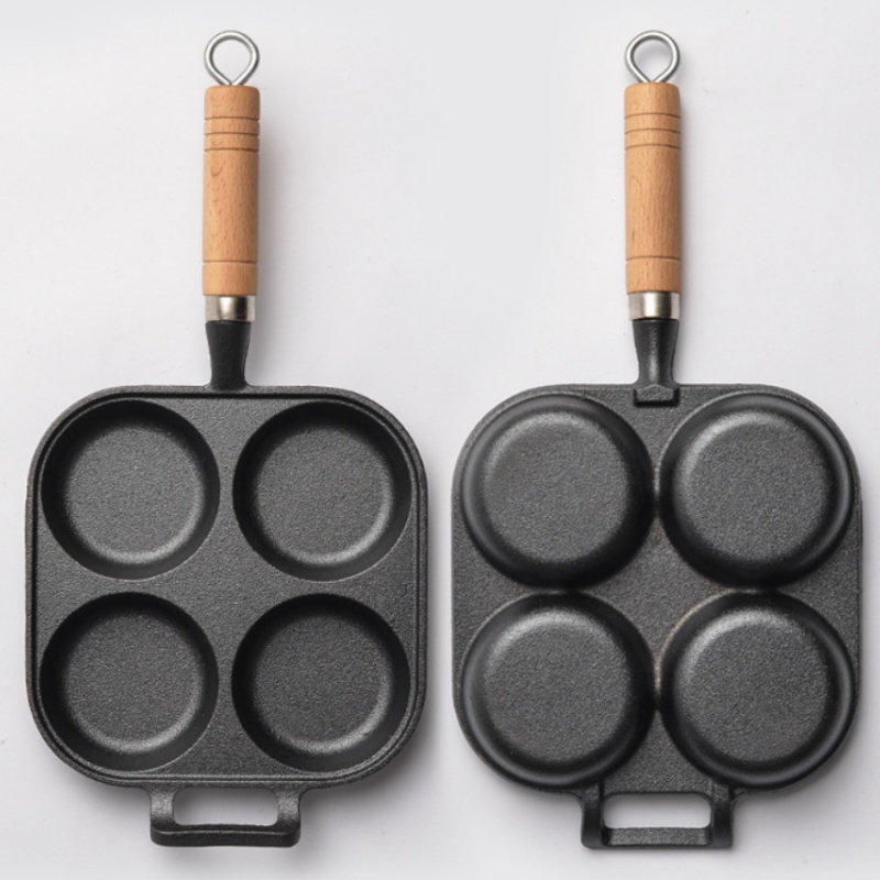 JUSTINLAU 2/4-Hole Omelette Po - đánh giá và giá Cast Iron Corn