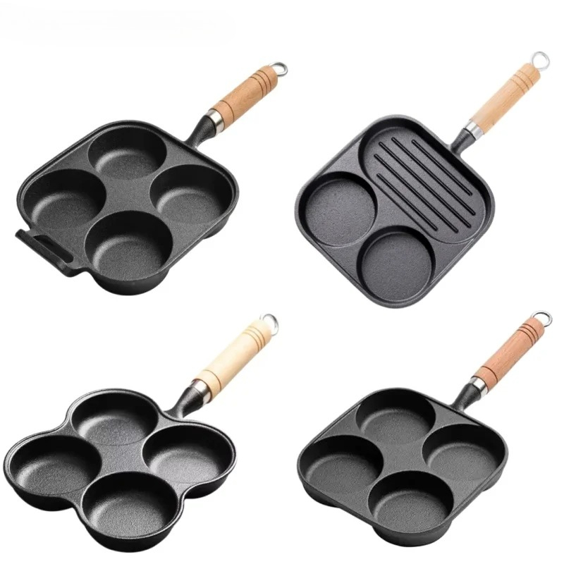 JUSTINLAU 2/4-Hole Omelette Po - đánh giá và giá Cast Iron Corn