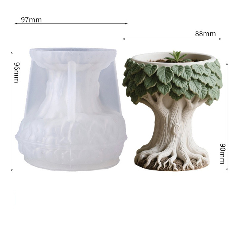 3D Leaf And Tree Stump Aroma P - đánh giá và giá Potsticker Mold