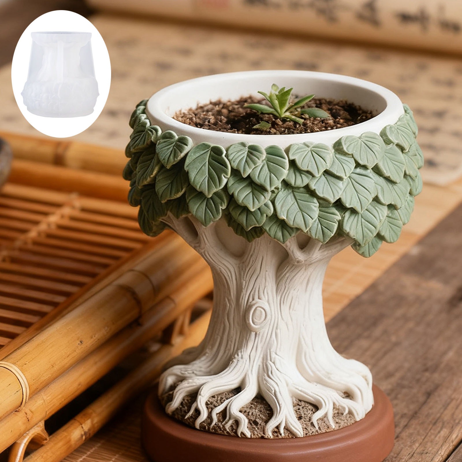 3D Leaf And Tree Stump Aroma P - đánh giá và giá Potsticker Mold
