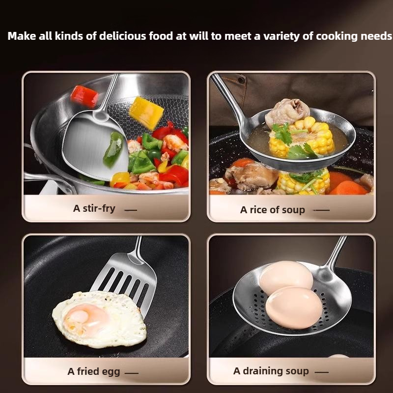 Food Stainless Steel Wok Spatu - đánh giá và giá Okonomiyaki Spatula