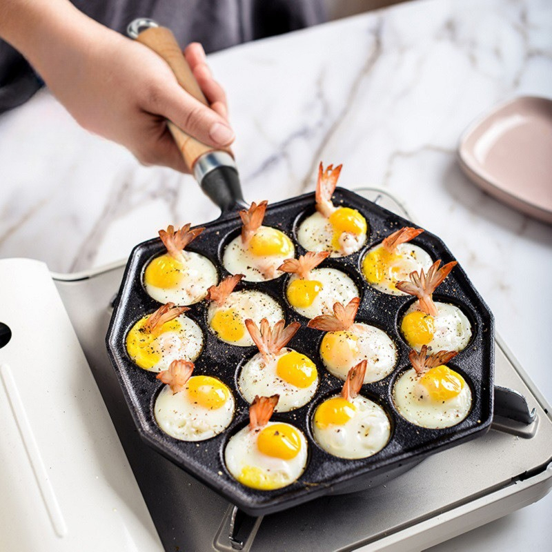 Cast Iron Takoyaki Pan – No-Co - đánh giá và giá Takoyaki Grill Plate